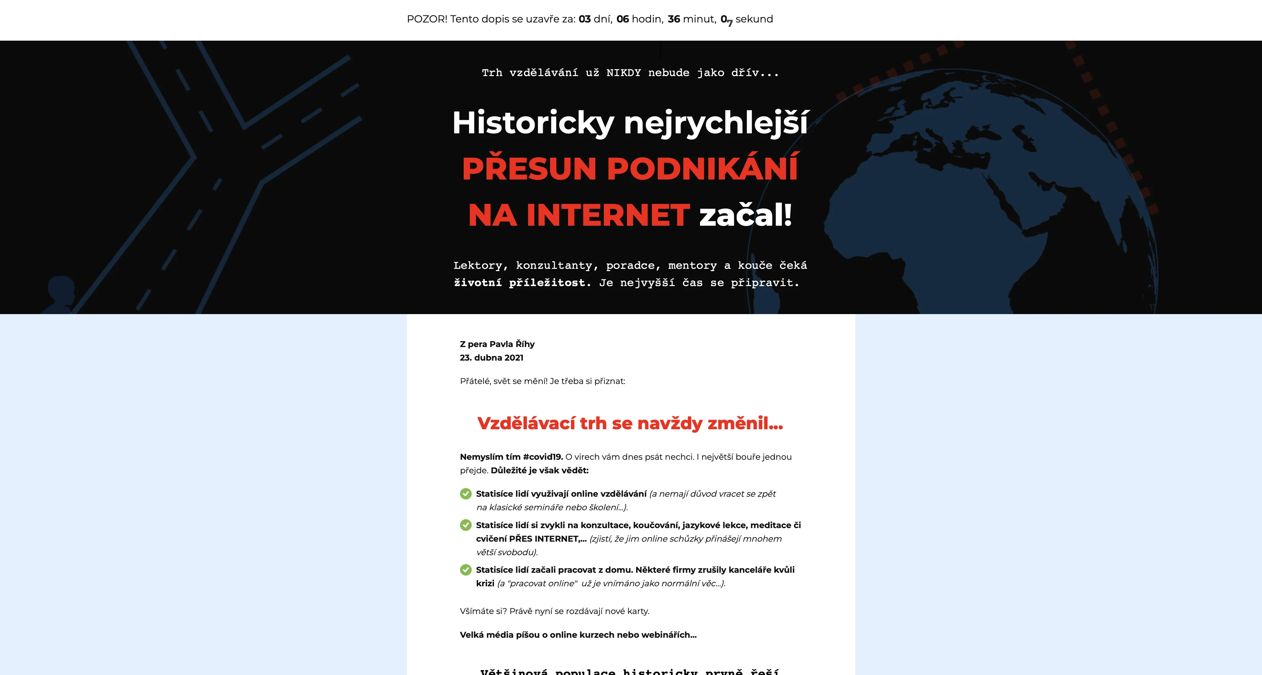 Milionová Výzva Intensive – Pavel Říha